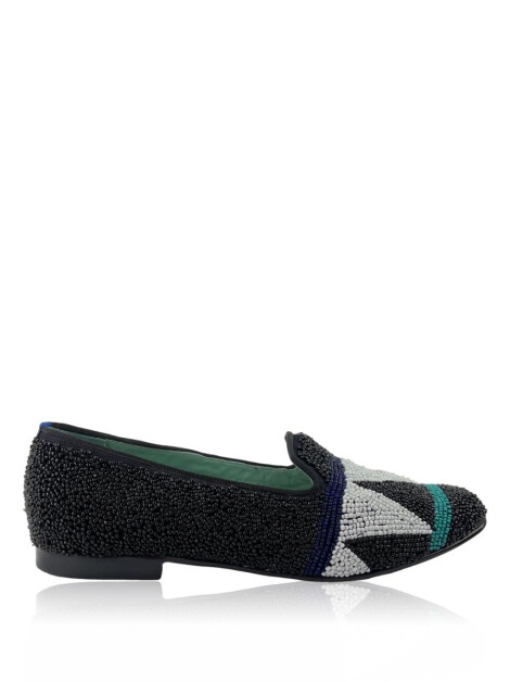 Mocassim Blue Bird Bordado Tricolor
