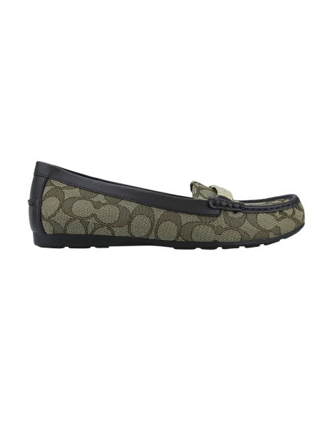 mocassim-coach-jacquard-bege-