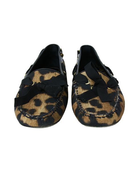 Mocassim Giambattista Valli Tecido Leopardo