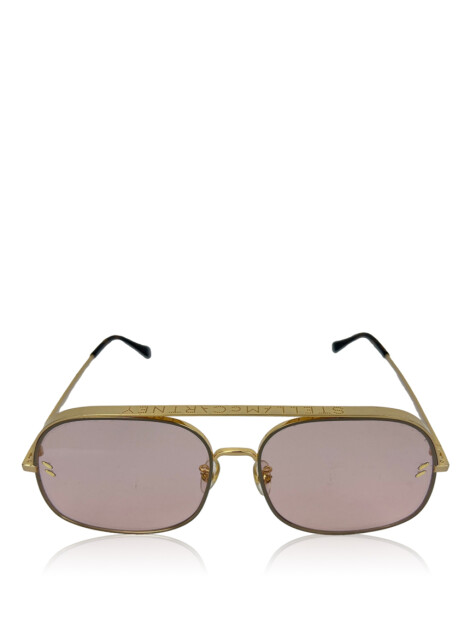 Óculos Stella Mccartney SC40005U Oversized Dourado