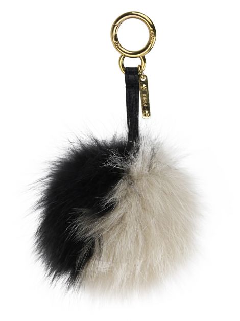 Chaveiro Fendi Pompom Charm Bicolor - AKZ9 Original | Etiqueta Única