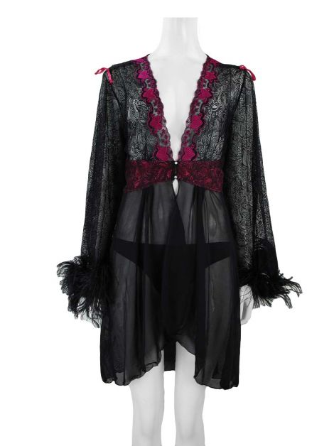 Robe Fruit De La Passion Renda Preta