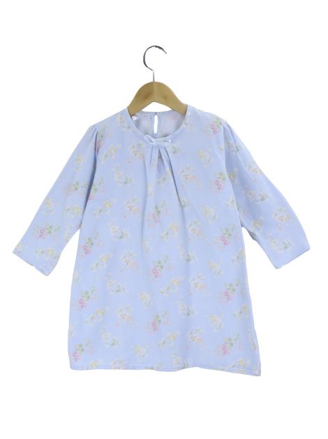 Pijama Rose & Bleu Manga Longa Azul Estampado Infantil