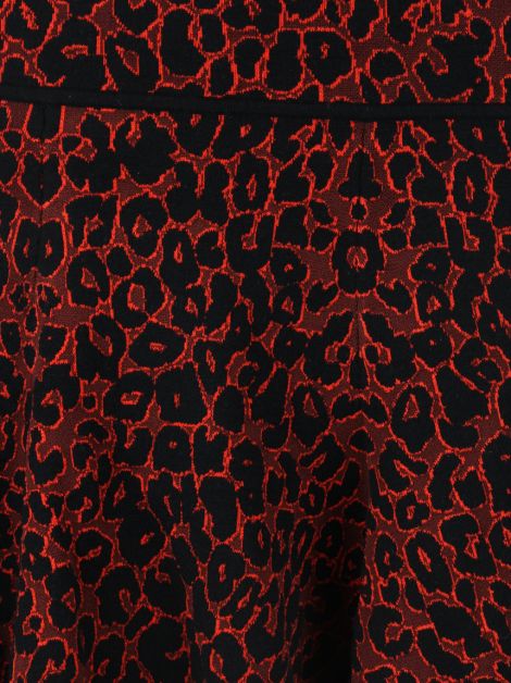 Saia A.L.C. Evasê Animal Print