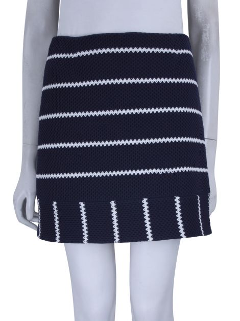 Saia Karen Millen Texturizado Bicolor