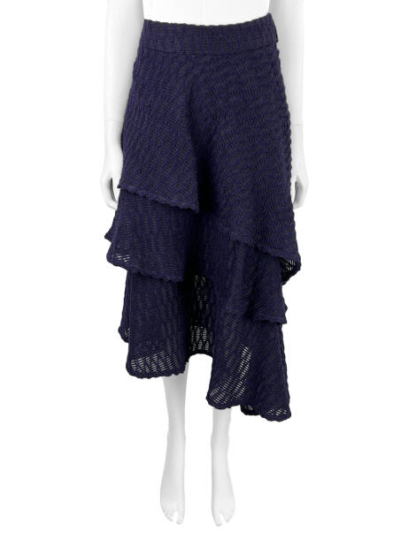 Saia Mixed Babados Lã Roxa - CBN126 Original | Etiqueta Única