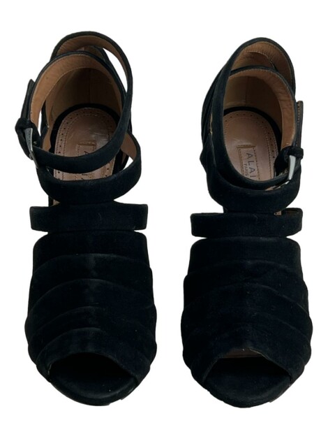 Sandália Alaia Suede Preta