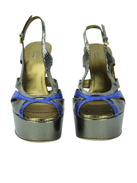 Sandália Gucci Python Tricolor