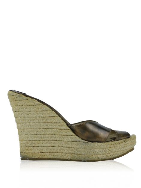 Sandália Jimmy Choo Anabela Bronze Phyllis