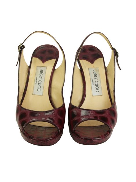 Sandália Jimmy Choo Anabela Vinho