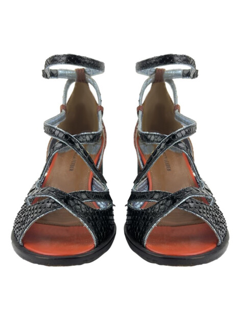 Sandália Paula Ferber Metalizada Multicolor