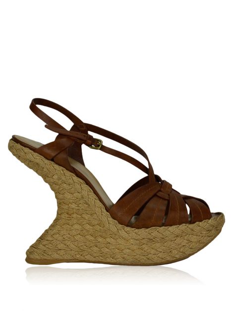 Sandália Stuart Weitzman Sisal e Couro