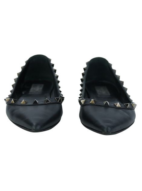 Sapatilha Valentino Rockstud Ballerina Preta