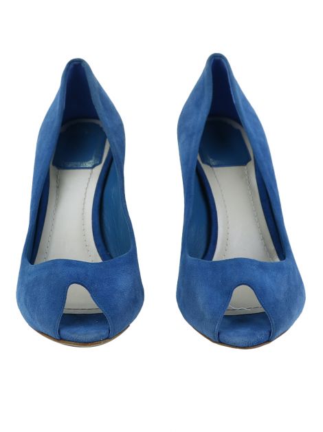 Sapato Christian Dior Camurça Azul