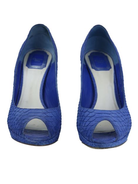 Sapato Christian Dior Phyton Azul