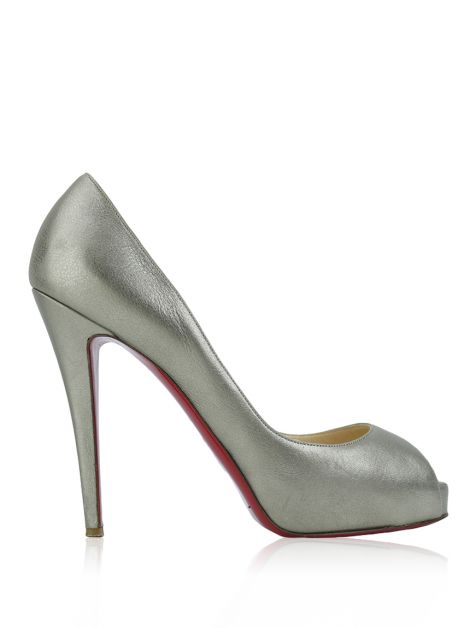 Sapato Christian Louboutin Very Prive Champagne Metálico