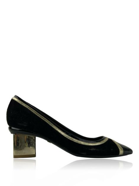 Sapato de Salto Nicholas Kirkwood Prism Suede Preto