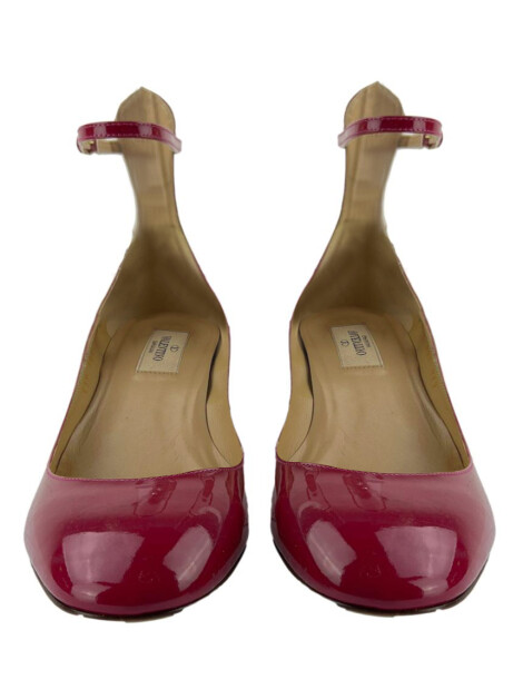 Sapato de Salto Valentino Tango Verniz Vermelho