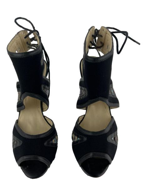 Sapato de Salto Zeferino Python Multicolor