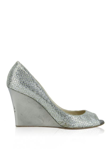 Sapato Jimmy Choo Anabela Prata