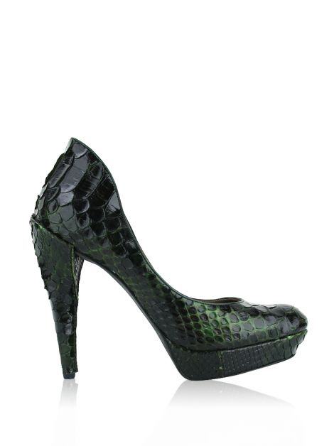 Sapato Lanvin Python Verde