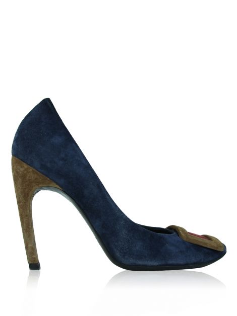 Sapato Roger Vivier Camurça Colorido