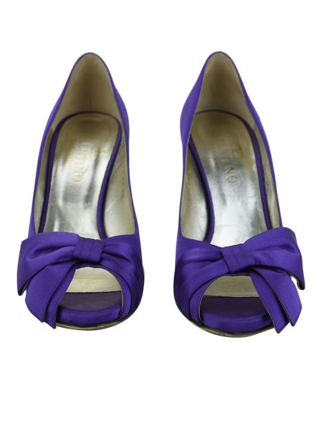 Sapato Valentino Cetim Roxo
