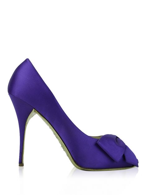 Sapato Valentino Cetim Roxo