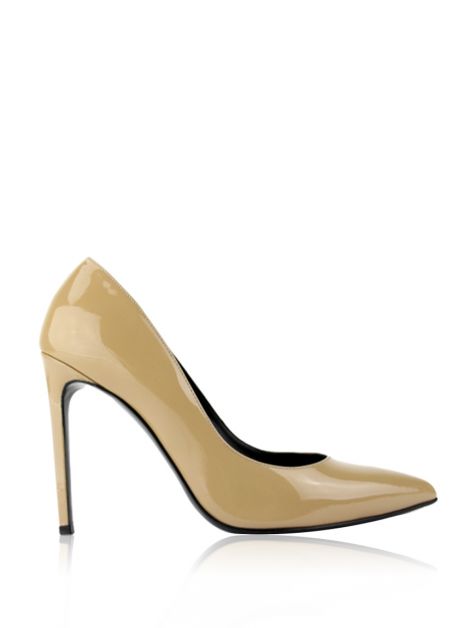 Sapato Yves Saint Laurent Classic Paris 105 Verniz Nude