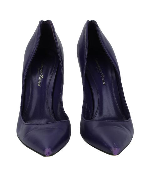 Scarpin Gianvito Rossi Couro Roxo