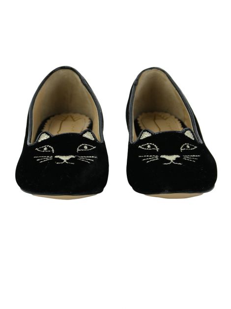 Slipper Charlotte Olympia Incy Kitty Preto Toddler
