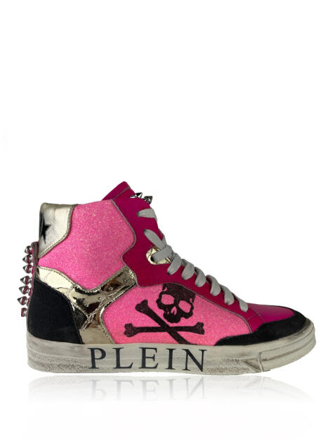 T Nis Philipp Plein Retrokickz Tm Plein Star Rosa Original Cae Etiqueta Nica