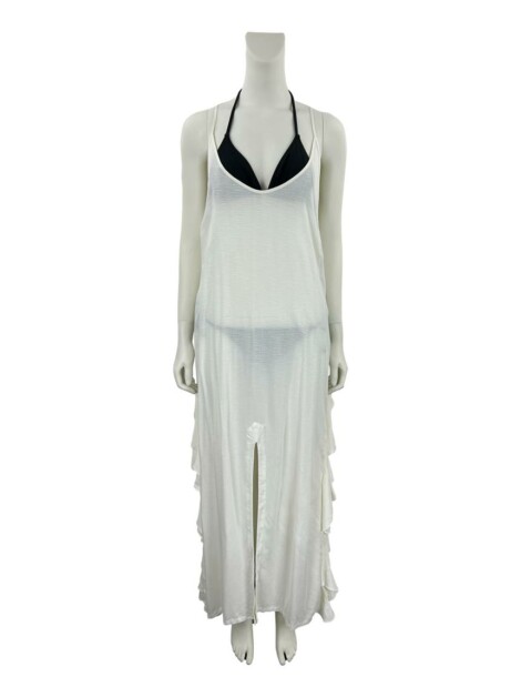 Vestido Água De Coco Babados Off White
