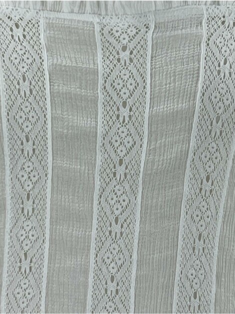 Vestido Água De Coco Renda Off White