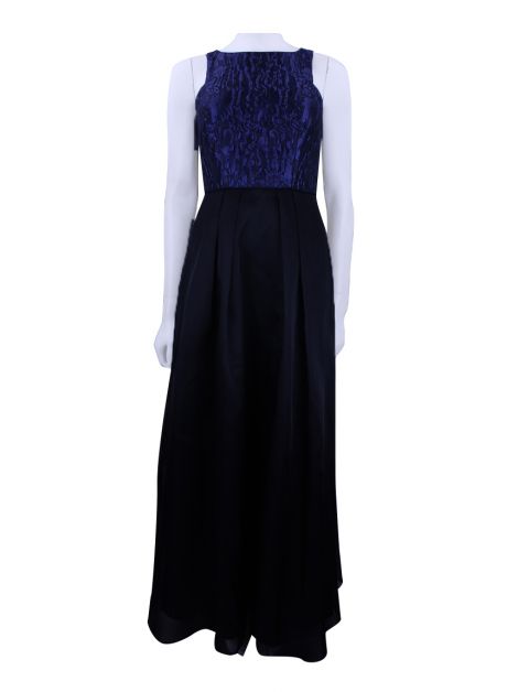 Vestido Aidan Mattox Tecido Bicolor