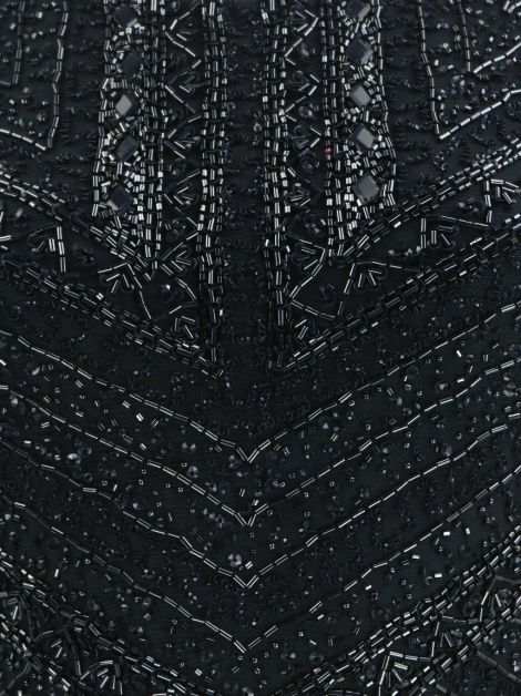 Vestido Aidan Mattox Bordados Azul