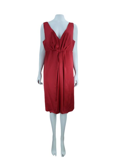 Vestido Alberta Ferretti Seda Vermelho