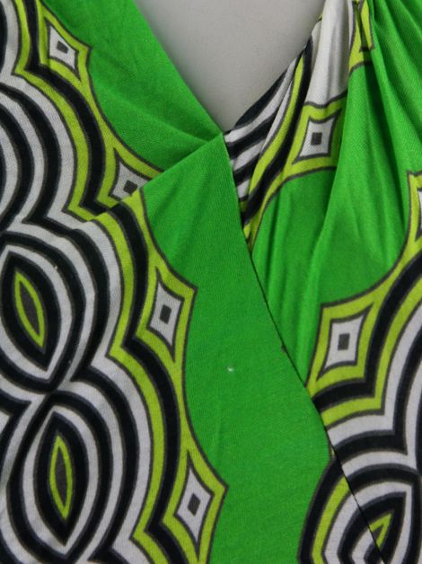 Vestido André Lima Ombro Só Estampa Verde