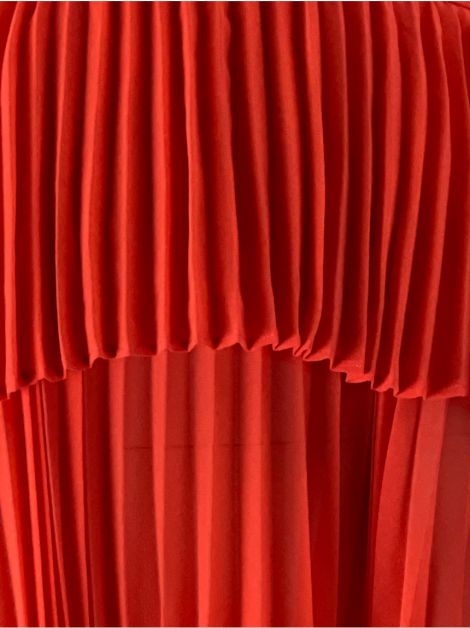 Vestido BCBG Max Azria Seda Laranja