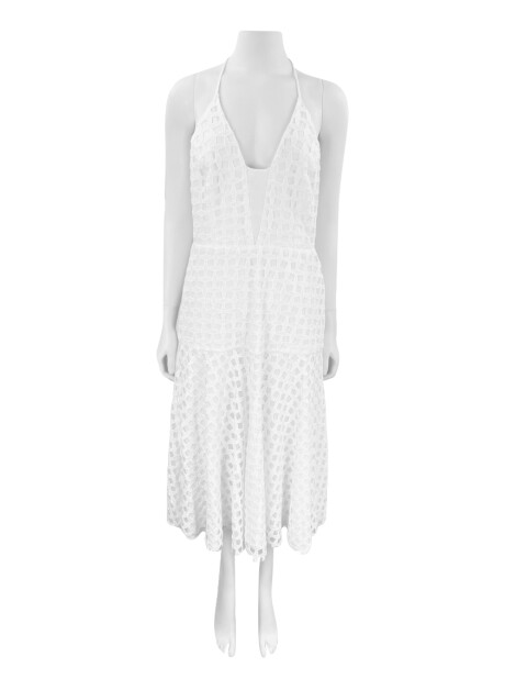 Vestido Cavendish Texturizado Branco