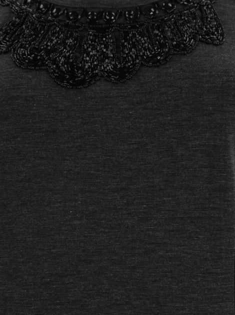 Vestido Costume Cinza com Canutilho