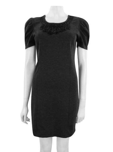 Vestido Costume Cinza com Canutilho