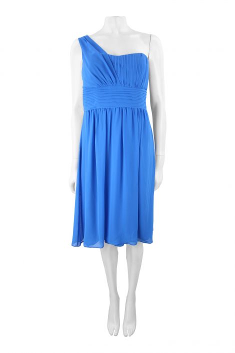 Vestido Laundry by Shelli Segal Ombro Unico Azul