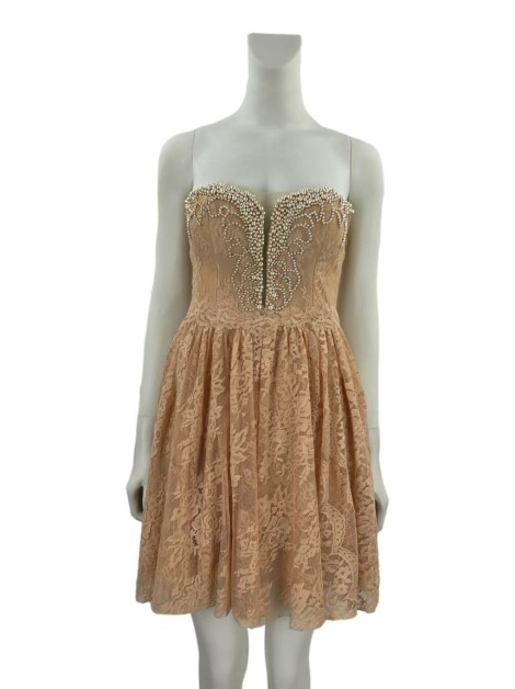Vestido de Festa Patricia Bonaldi Bordado Rosa