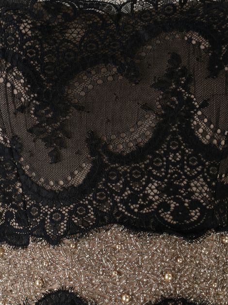 Vestido de Festa Patricia Bonaldi Renda Bordado Bicolor