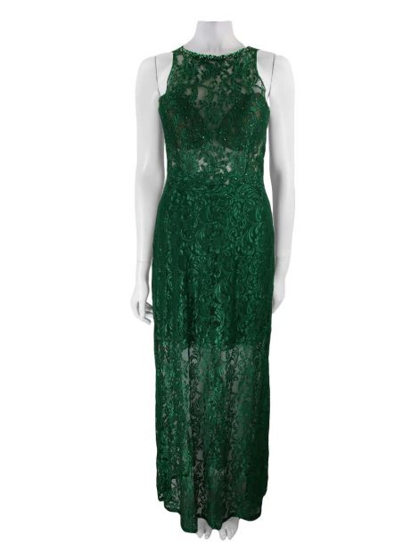 Vestido de Festa Patricia Bonaldi Renda Verde