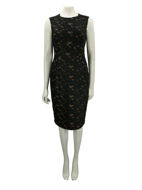 Vestido Elie Saab Texturizado Lã Preta