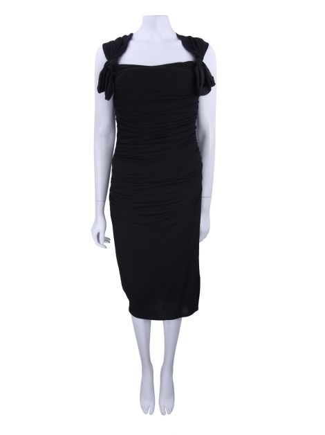 Vestido Giambattista Valli Drapeados Preto