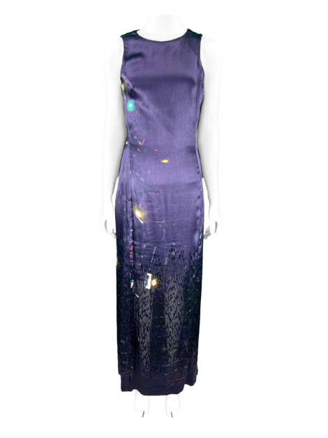 Vestido H&M Acetinado Roxo