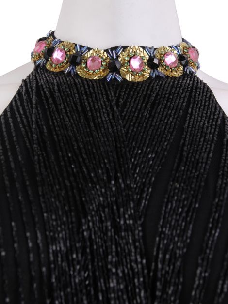 Vestido Jenny Packham Bordados Preto